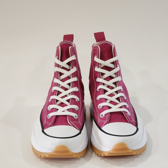 Converse Run Star Hike Hi 'Midnight Hibiscus' Pink Platform Sneakers 172362C NWT - Picture 6 of 6